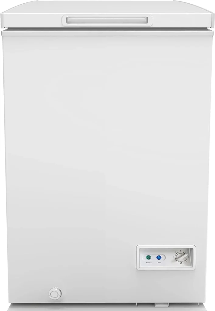 The 3.5 cu ft chest freezer stainless steel